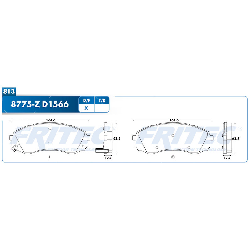 BALATA FRITEC DEL H100 10-14STAREX 19-20