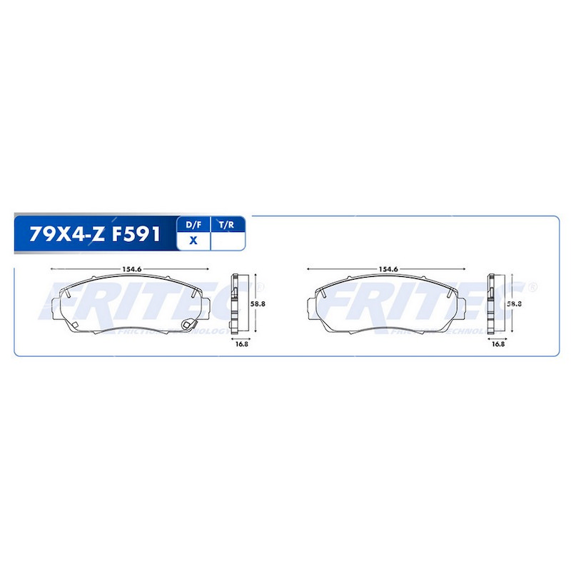 BALATA FRITEC DEL TIGGO 8PRO 23 1.6 2.0