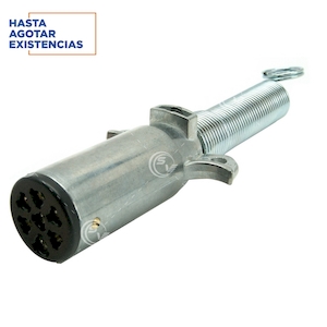 CONECTOR REMOLQUE MACHO 7 VIAS METALICO CONECTOR REMOLQUE MACHO 7 VIAS METALICO