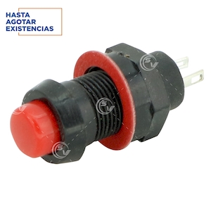 SWITCH PUSH ON-OFF REDONDO ROJO ( 67-1 SWITCH PUSH ON-OFF REDONDO ROJO ( 67-1