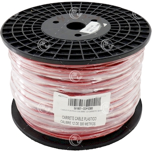 CABLE PLASTICO CALIBRE 12 CARRETE 300M CABLE PLASTICO CALIBRE 12 CARRETE 300M