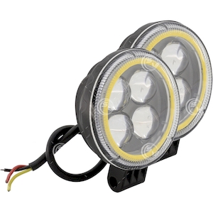 FAROS TRABAJO REDON 4 LED BCO LUPA DIURN FAROS TRABAJO REDON 4 LED BCO LUPA DIURN