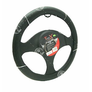 FUNDA VOLANTE CORRUGADA NEGRA FUNDA VOLANTE CORRUGADA NEGRA