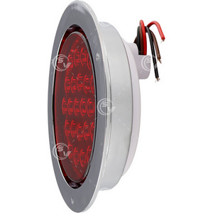 PLAFON REDONDO 4'' 24 LEDS ROJO BASE CRO PLAFON REDONDO 4'' 24 LEDS ROJO BASE CRO