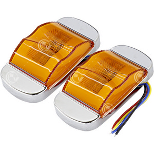 PLAFON LATERAL 10 LEDS GEL AMBAR 2 PZAS PLAFON LATERAL 10 LEDS GEL AMBAR 2 PZAS