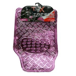 TAPETES ALUMINIO COLOR ROSA JUEGO 4 PZS TAPETES ALUMINIO COLOR ROSA JUEGO 4 PZS