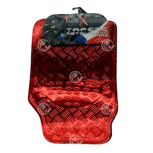 TAPETES ALUMINIO COLOR RJO JGO 4 PZS TAPETES ALUMINIO COLOR RJO JGO 4 PZS