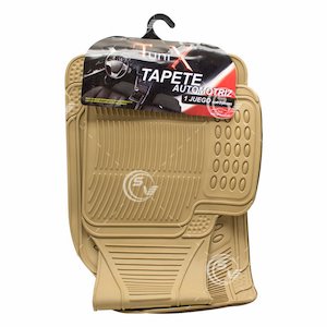 TAPETES HULE GRUESO JGO 3 PZS BEIGE TAPETES HULE GRUESO JGO 3 PZS BEIGE