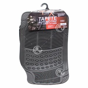 TAPETES HULE GRUESO JGO 3 PZS NEGRO TAPETES HULE GRUESO JGO 3 PZS NEGRO